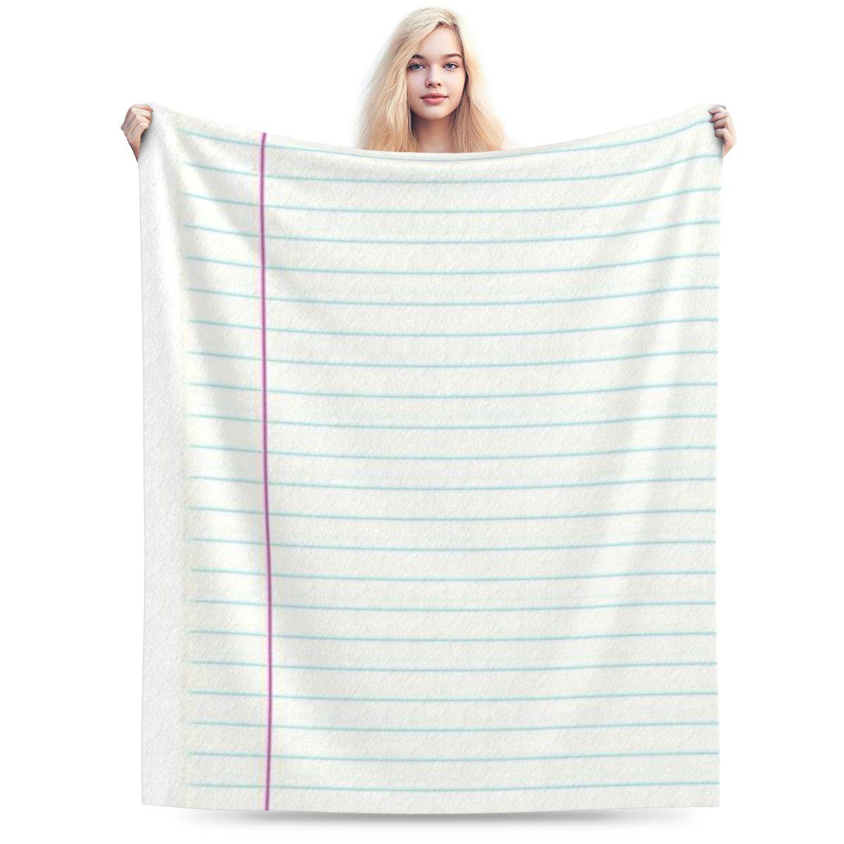 Notebook Paper Ruled Paper Personalized Warm Party An UltraSoft Micro Fleece Blanket 75x100cm 30x40in