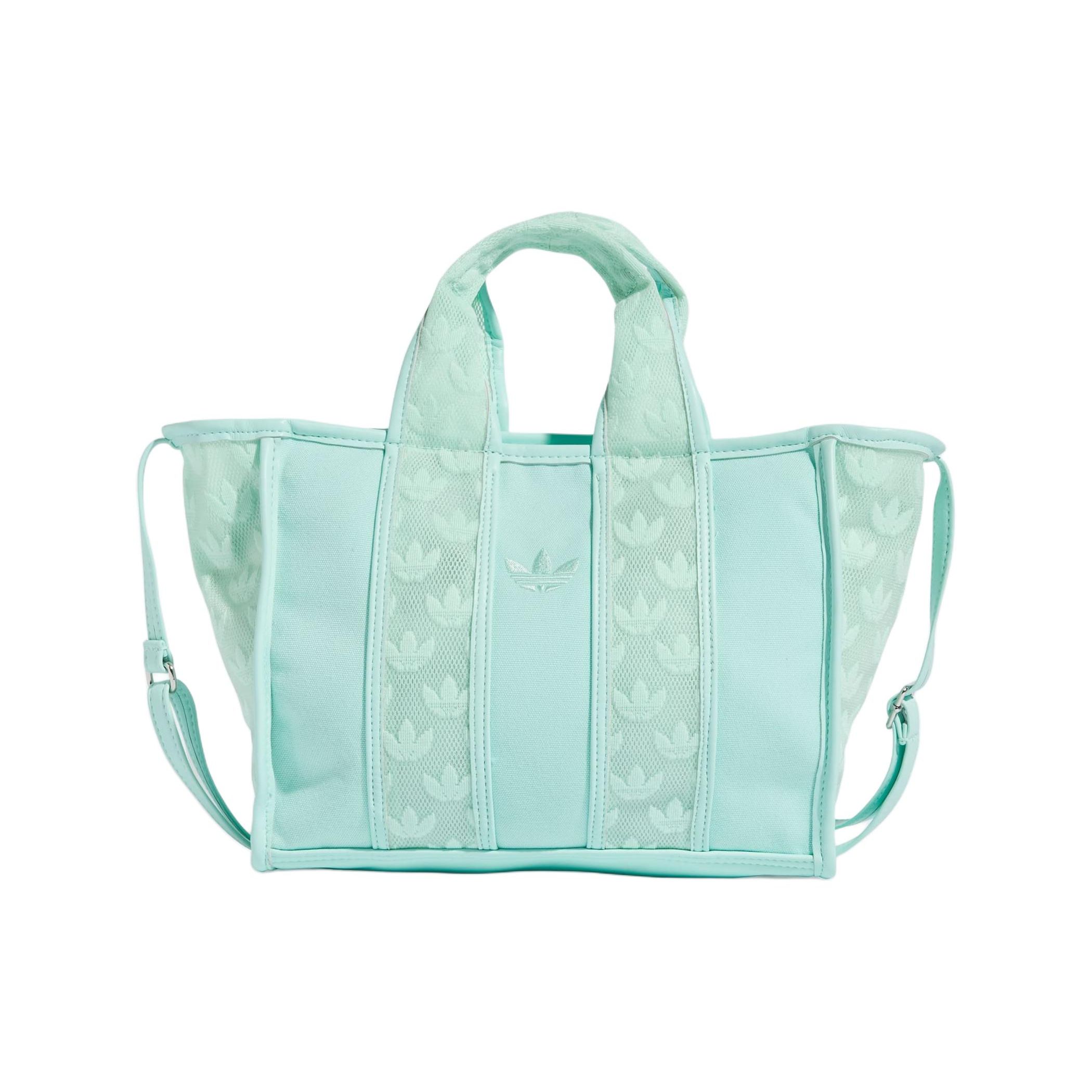 

Adidas Originals Trefoil Zipper Tote Bag Shopping Bag Shoulder Crossbody Handbag Mini Unisex Tote Bags Transparent Mint IT4845 Transparent Mint,Mini