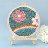 Russian Punch Needle DIY Kit: Handmade Wool Base for Fun Embroidery Projects