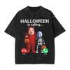 Vintage Washed T-Shirt Halloween John Pork AI Baby Cotton T Shirts  Trendy Cool Tshirt for Male Summer Aesthetic Casual Top Tees