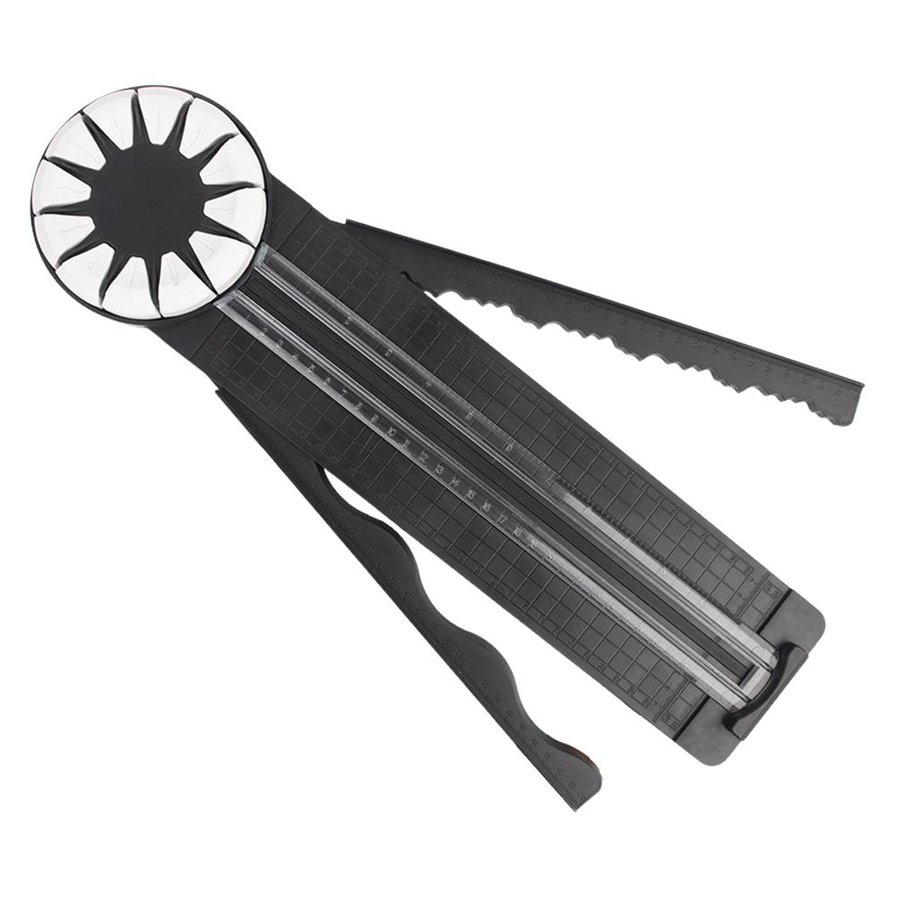 

Ручной резак для бумаги, режущий инструмент, многофункциональный ручной инструмент для резки крафт-бумаги для скрапбукинга, фотокарточек чёрный