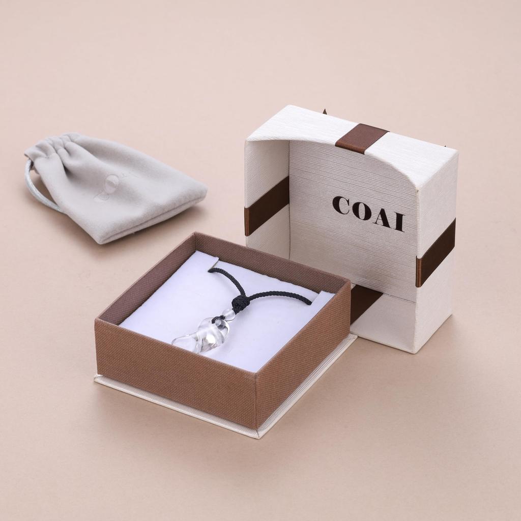 Crystal Purification and Good Luck Charm Magatama Adjustable for Men and Women [KOAI] Pendant/Necklace, Length,