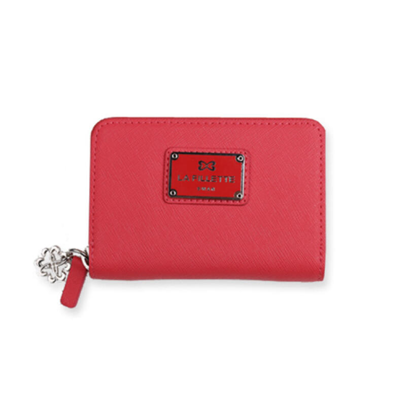 

Papillon Zipper Card Wallet Rose Pink