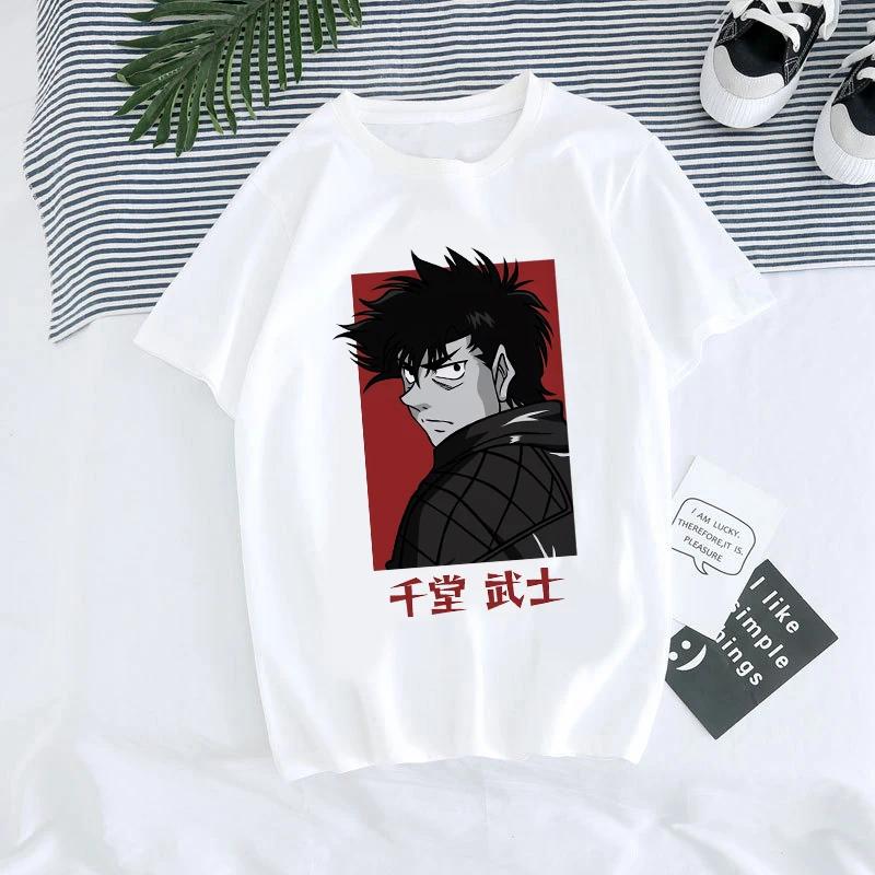 Hajime No Ippo Manga Y2k TShirt Japanese Anime Hip Hop Tee Top Men Women Makunouchi Takamura T-Shirt KGB Harajuku Tshirt Clothes
