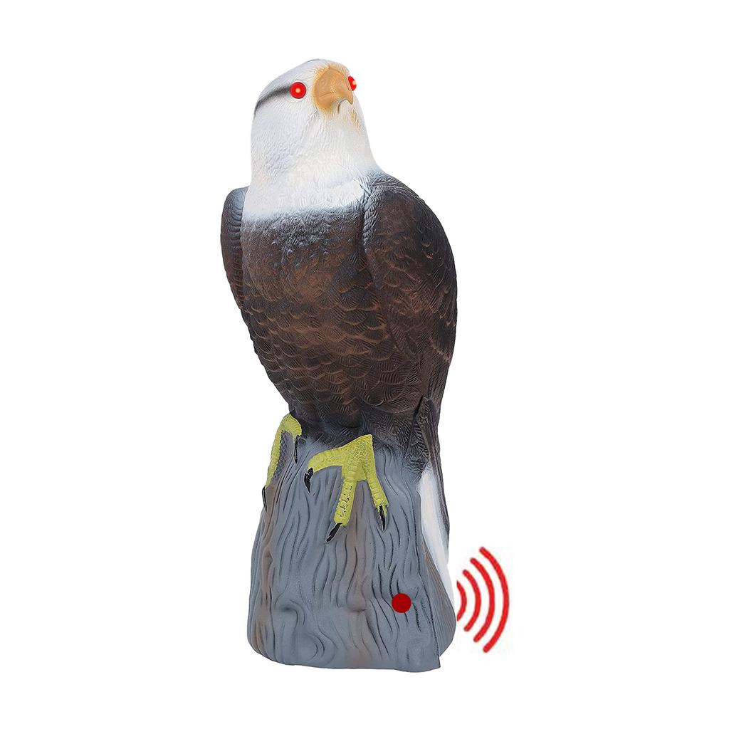 Falsche Eulenstatue Eulenattrappen zur Vogelabwehr Realistische Eulen Vogelscheuchen Vogelabwehrmittel mit Licht und Ton Vogelabwehr