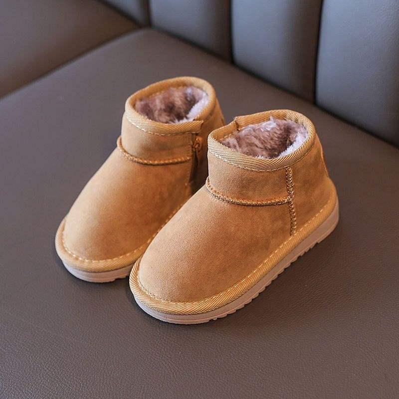 Kids  2025 Winter Waterproof Snow Boots - Warm, Thickened, Plus Velvet for Boys & Girls Size 27 - 16CM