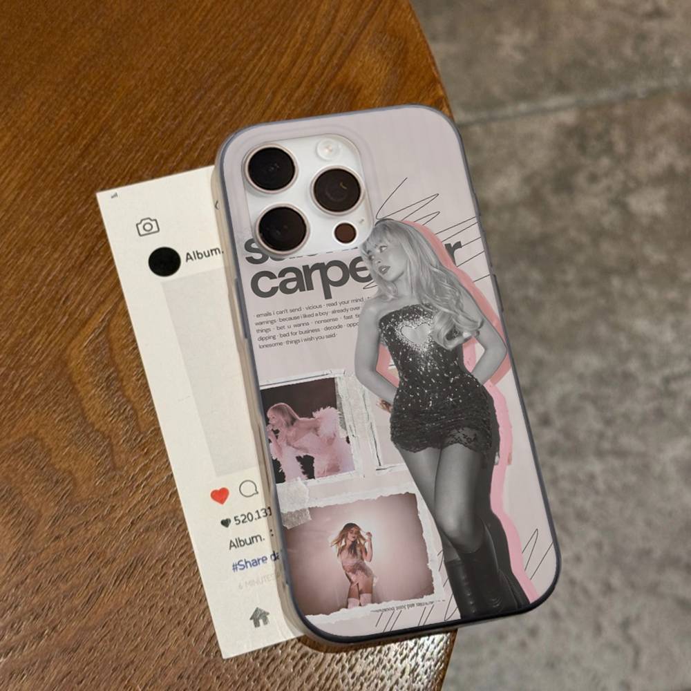 Pop Singer Sabrina Carpenter Phone Case For IPhone 17 16 15 14 Plus 11 12 13 Pro Max Shockproof Protection Soft Back Cover