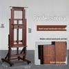 Adjustable Beech Wood Easel: Floor & Tabletop Folding Stand for Sketching & Oil Painting
