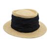 Japanese Retro Small Brim Natural Treasure Grass Flat Top Top Top Hat Women'S Summer Sunshade Vacation Beach British Straw Hat Elegant