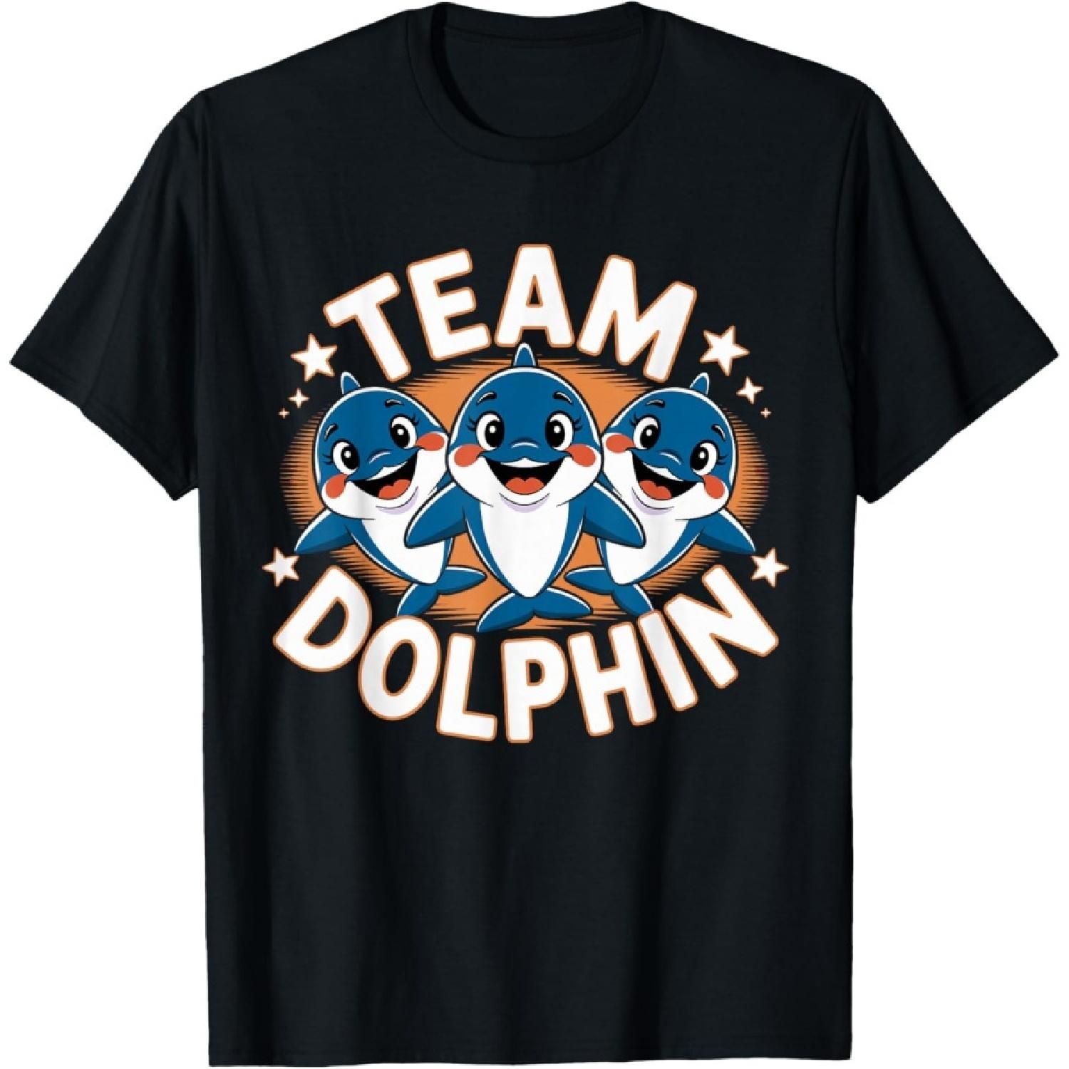

Team Dolphin Shirt _ Dolphin Costume _ Products for Dolphin T-Shirt XXXXXL чорний
