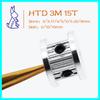 15Teeth HTD 3M Timing Pulley Bore 3/3.17/4/5/6/6.35/8mm 3M Gear 15T Pulley For Width 6/10/15mm Synchronous Wheels HTD3M Pulleys