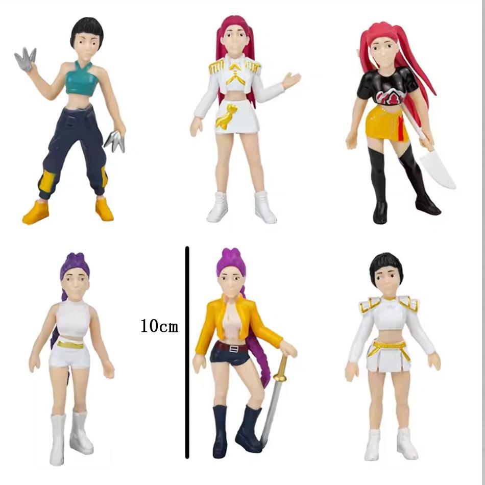 Anime Kpop Demon Hunters blind box Action Figure Toys Derpys Tiger Ranimeumi Mira Zoey Sussy Figurine Doll For Fans Gift