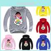 Bluza z kapturem z kreskówki dla dzieci Ryan's World Miękki Wygodny Sweter z Długim Rękawem Pulower