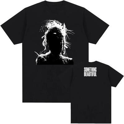 Miley Cyrus Something Beautiful Album T-shirt Cotton Summer Short Sleeve Tshirts for Men Unisex Streetwear Singer Graphic Tees