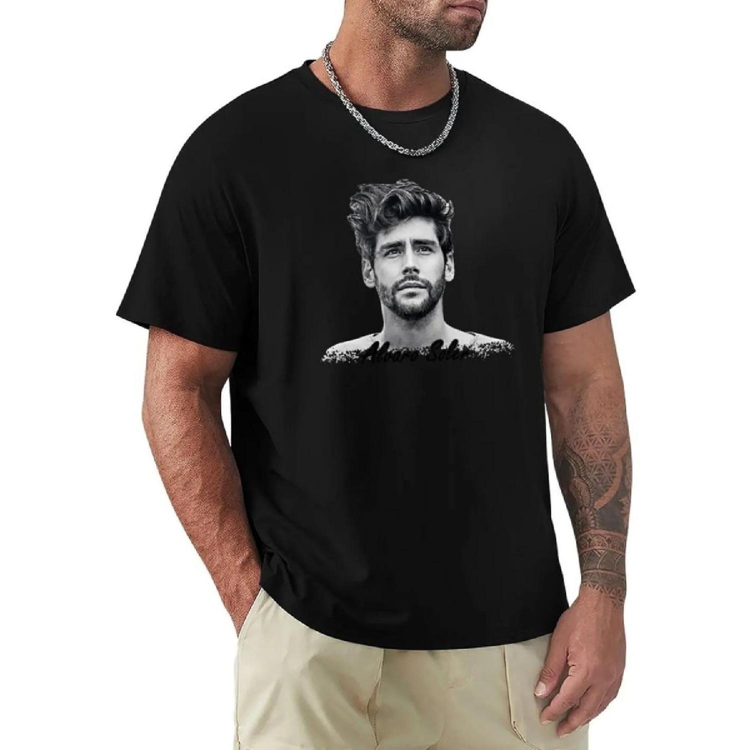 DXTR3FDdk Alvaro-Soler-T-Shirt-Short-Sleeve-Tee-Animal-Print Black XXXXXL разноцветный