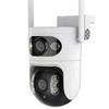 HD Waterproof Binocular Surveillance Camera, US/EU Standard - Indoor/Outdoor Wireless WiFi Monitor (5G, YI/IOT)