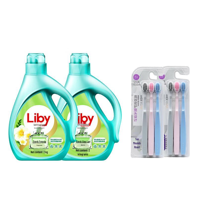 

Suke Soft Bristle Gum Care Toothbrush (6-Pack) with Freesia Fabric Softener (2x2000g)