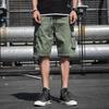 Men's Summer Loose Casual Camouflage Work Shorts, Large-sized Multi-pocket Mid-length Pants Without A Belt