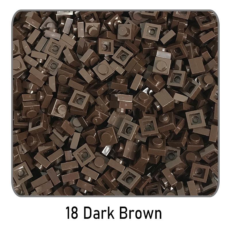 500Pcs Diy Pixel Art Building Blocks Thin Figures Bricks Compatible With 3024 1X1 Square Bricks Bulk Assemble Toys Gift For Chil