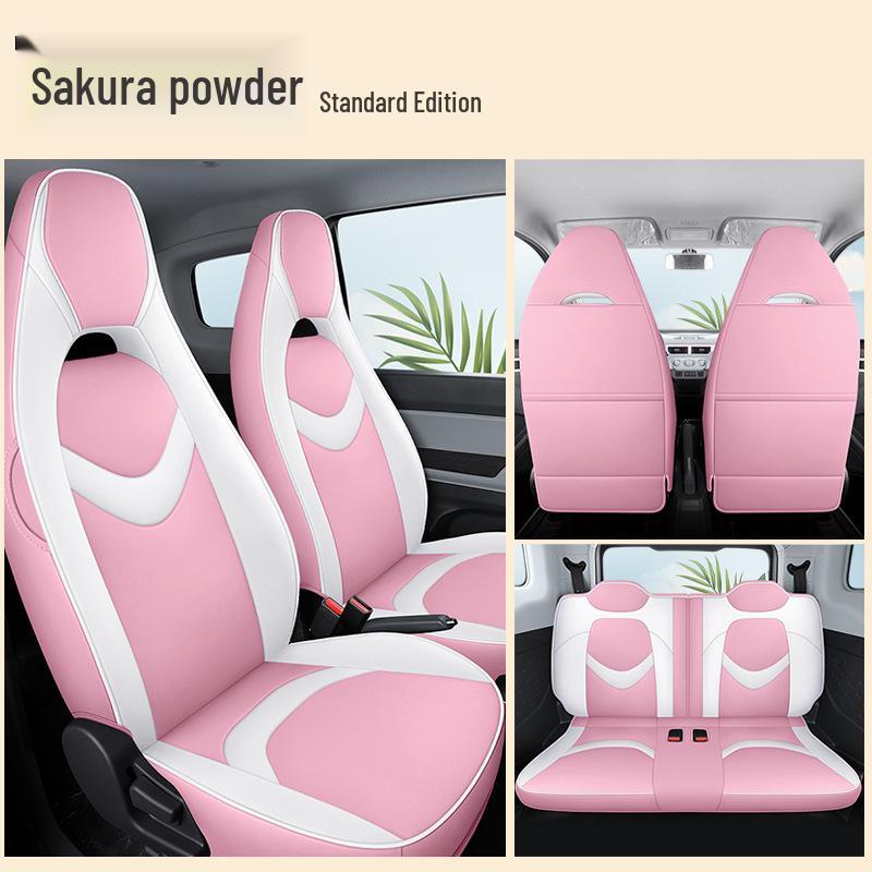 Chery QQ Ice Cream Sundae Electric Car Leather Seat Cover - Cute, Full Wrap, Four Seasons Compatible, 2022 Edition.