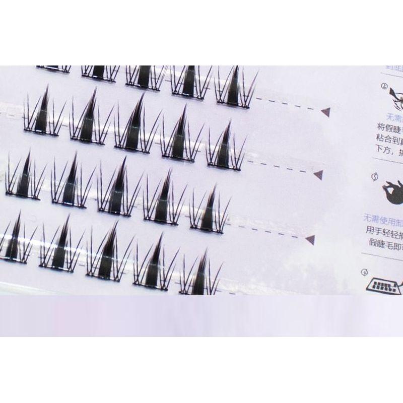 LuxeFlutter - Natürliches Volumen Cluster Wimpern ohne Kleber