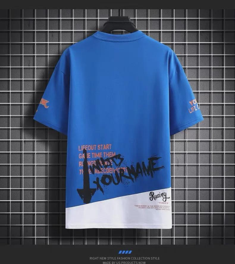 Trendige Sommer-T-Shirts mit kurzen Ärmeln für Teenager-Jungen, perfekt für Junior High- und Highschool-Schüler