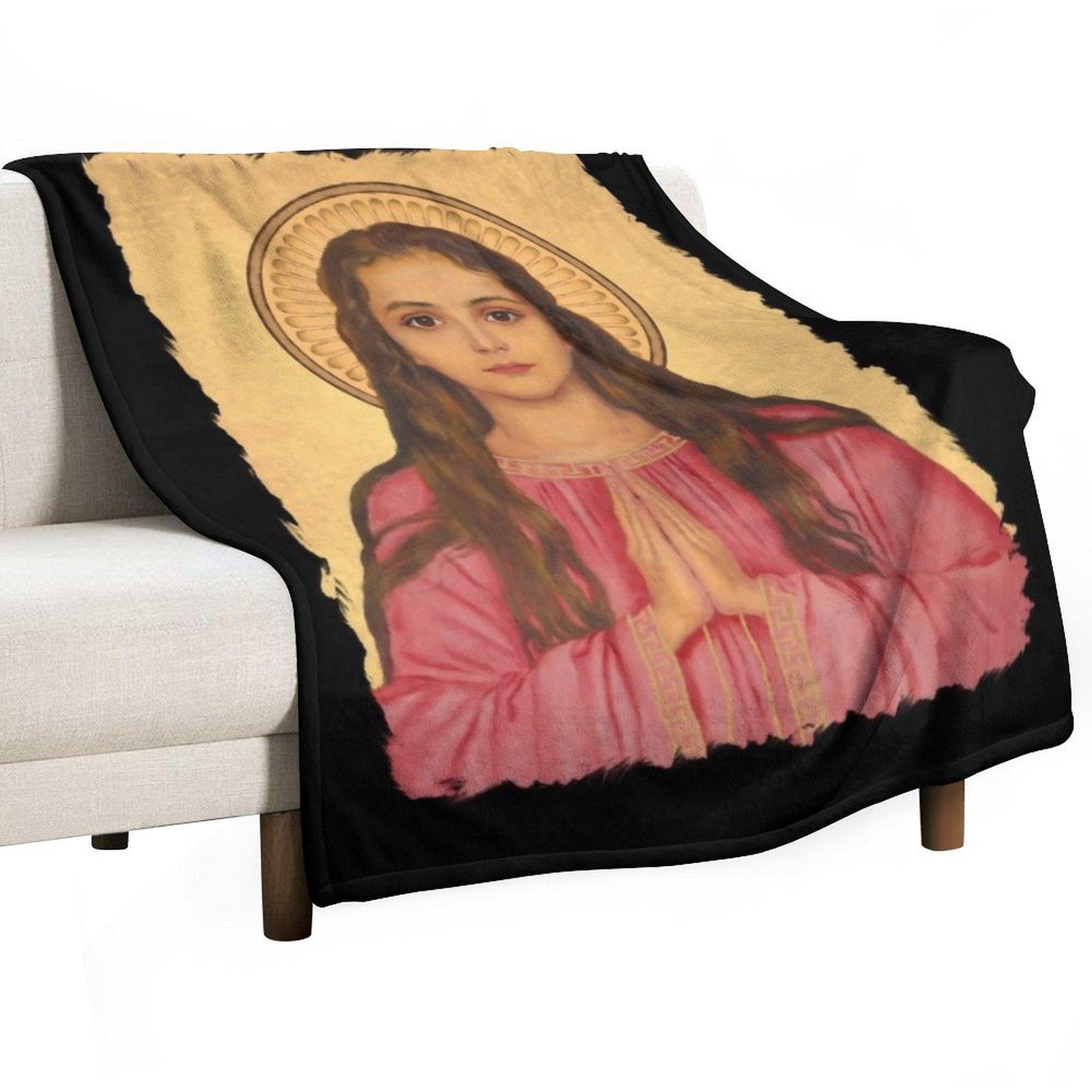 

Saint Philomena of Rome Throw Blanket Flannels Summer Beddings Blankets For Sofas Travel Blankets 30x40in