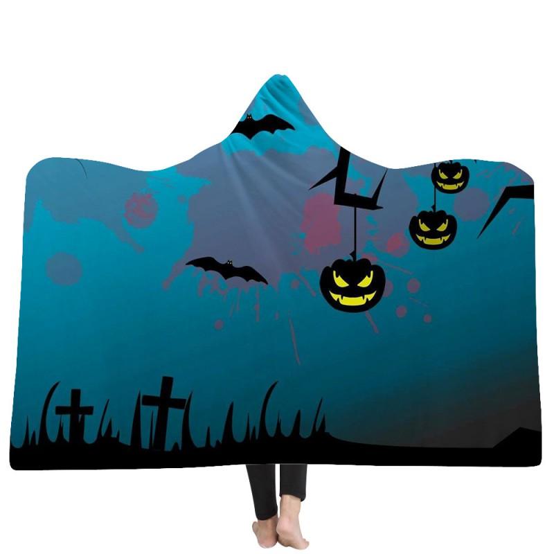 Hooded Blanket Adults Cozy Throw Super Soft Fleece Warm Winter Nap Home Decor