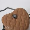 Women's Diagonal Heart-shaped Women's Bag 2025 New Designer Handbag