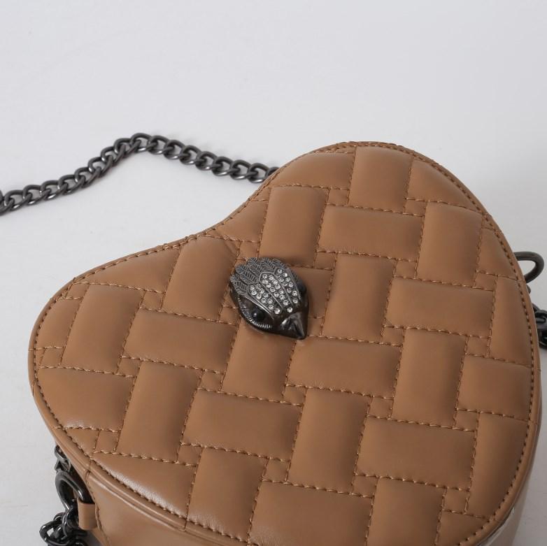Women's Diagonal Heart-shaped Women's Bag 2025 New Designer Handbag