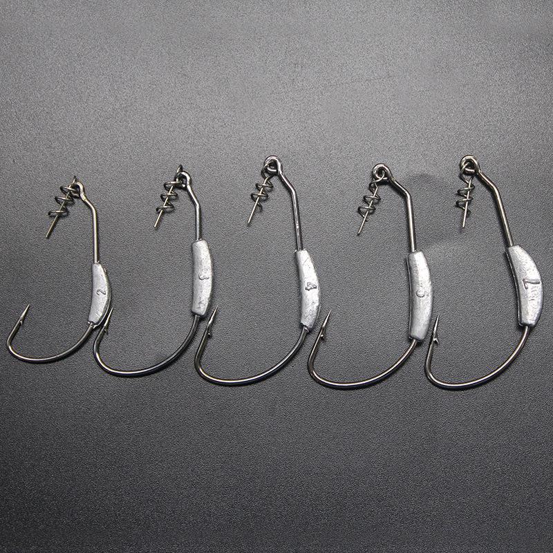 Exposed Jig Crank Head Barbed Hook 2G 2.5G 3G 4G 5G 7G 9G Crank Offset Fishing Hook Fish Hooks Fit For Texas Rigs Fishing Tackle