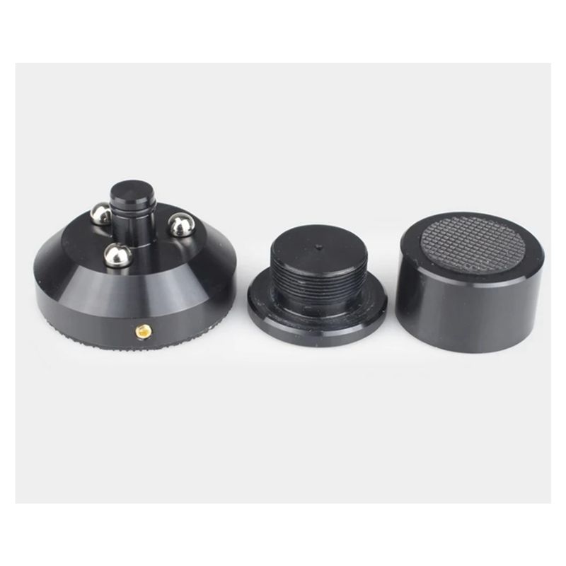 ABWR-12X Speaker Isolation Stand Lead Alloy Adjustable Tray Pad Ball Foot Speaker Stand Isolation Feet Spike Black