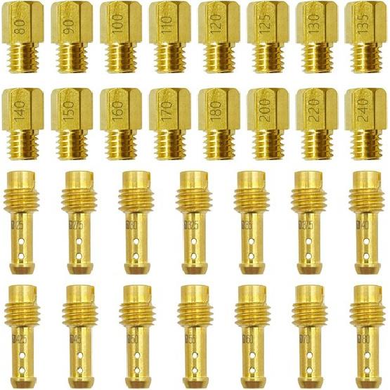 

Jet and Pilot Slow Jet Kit for Carburetors Large Hex Set 30 Pcs 30Pcs Type-2