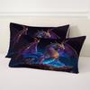 2/3-delige 3D Cool Dragon Print Dekbedovertrek Set (1 Dekbedovertrek + 1/2 Kussensloop Zonder Vulling) Zachte Comfortabele Beddengoedset