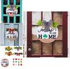 Home Welcome Door Sign With Magnetic Wooden Decor For Diy Festive Decoration