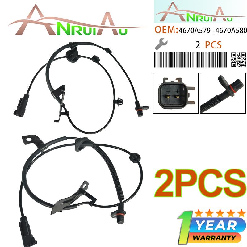NEW 2Pcs ABS Wheel Speed Sensor Rear Driver&Passenger Side MN116243 MN116244 For Mitsubishi Outlander 2010–2013 Lancer 2008–2014