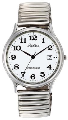 [Q&Q] Uhr Analog Wasserdicht Datum Metallarmband D014-204 Herren Weiß