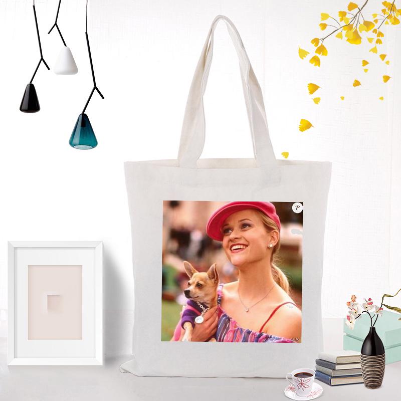 Reese Witherspoon Legalmente rubia Elle Woods lona bolsa de compras bolso  de hombro femenino bolso de mano Eco bolso de mano reutilizable bolsas de  comestibles estudiantes libro bolsa comprar a buen precio —