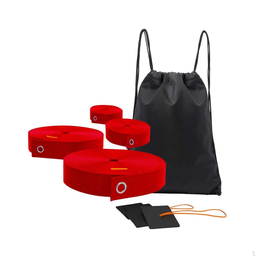 Beach Volleyball Lines for Sand Set ,Compact Easy to Setup Webbing Professional