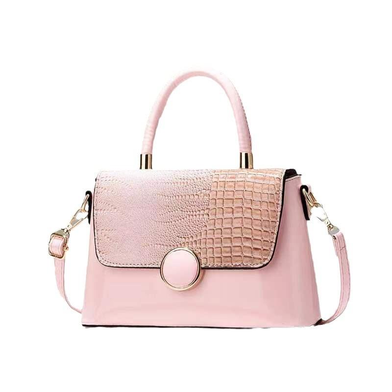 Trendy Pu Crocodile Print Medium Size Shoulder Bag In Elegant Colors For Women