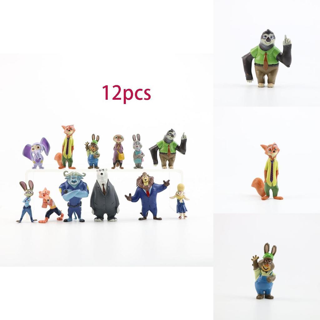 Delightful 12pcs Zootopia Mini Toys Featuring Beloved Characters For Young Fans