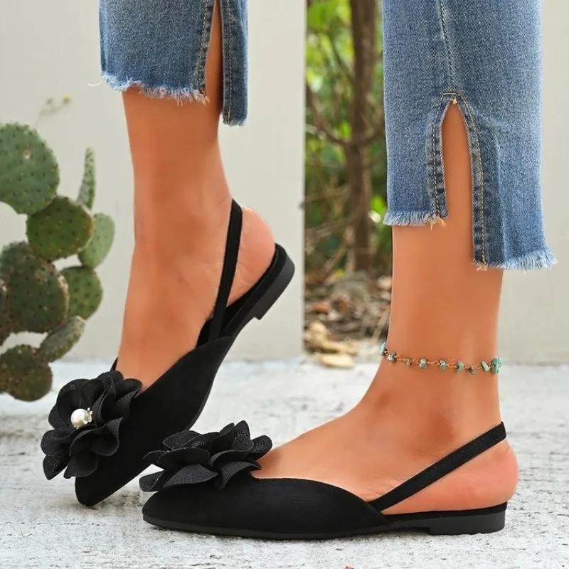 Fashion 2025 New Shoes Female Slip-on Women's Sandals Fashion Floral Summer Daily Plus Size Best Seller Comfortable Closed Toe Sandals