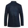Herren Denim Anzug Herren Reine Baumwolle Denim Kleiner Anzug Slim Jacke Jacke