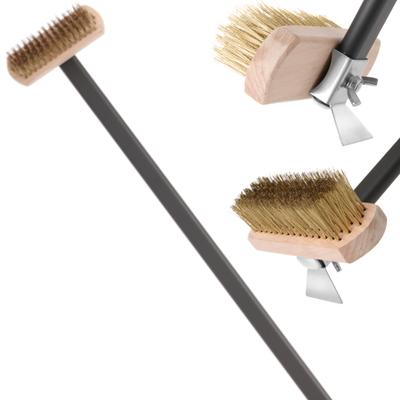 Pizza Oven Cleaning Brush with Copper Bristles, Length 1320 Mm, Hendi 525593