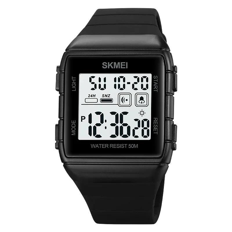 SKMEI 1960 Sports Digital Watch for Men Countdown Electronic Mens Wristwatches Waterproof Military Clock Reloj Masculino 1858