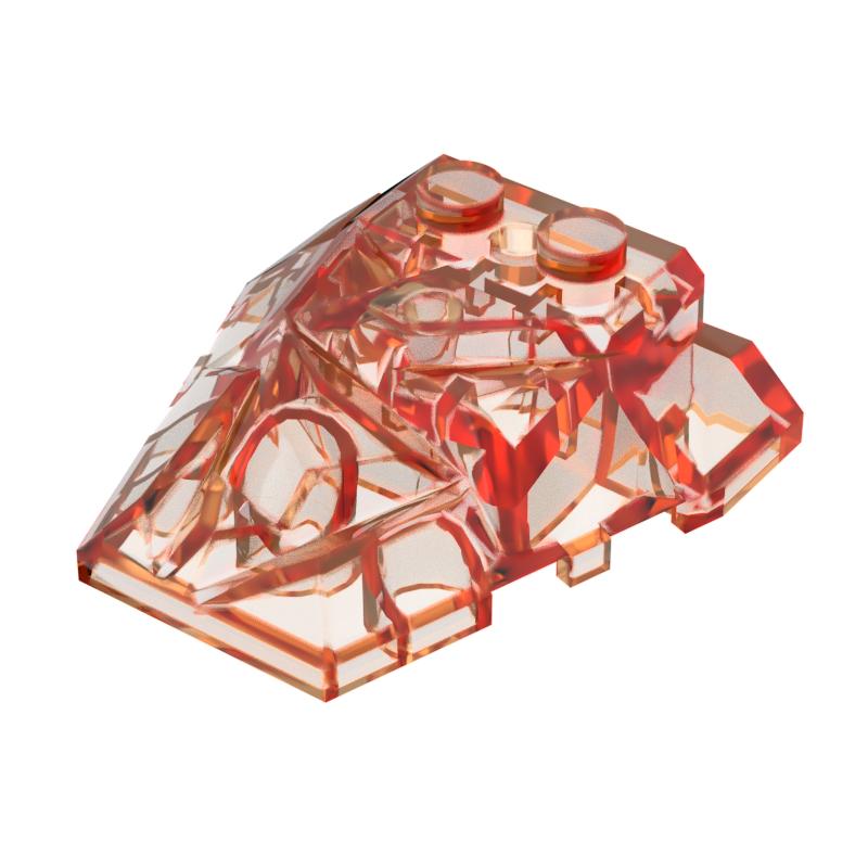 

Non-Toxic Moc 1Pcs 64867 Wedge 4X4 Building Blocks Fractured Polygon Top Bricks Particle Puzzle Idea Assemble Toy Children Birthday Gifts