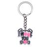 New Arrival Adorable Pet Dogs PVC Soft Keychains Bag Hanging Pendant Car Keyrings Animals Key Chains Accessories Wholesale Gift