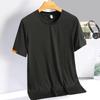 Ice Silk Men's Quick-Dry Short Sleeve T-Shirt, High Elastic, Breathable, Summer 2023 Casual Loose Fit Sports Top