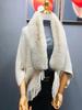 Women's Korean Style Knitted Batwing Sleeve Tassel Cloak with Fur Collar - Autumn/Winter 2025