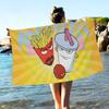 Cartoon A- AquaS Teen Hunger Force Große Mikrofaser Strandtücher Schnelltrocknendes Handtuch Sandstrandtücher Handtuch für Pool Reisen Schwimmen